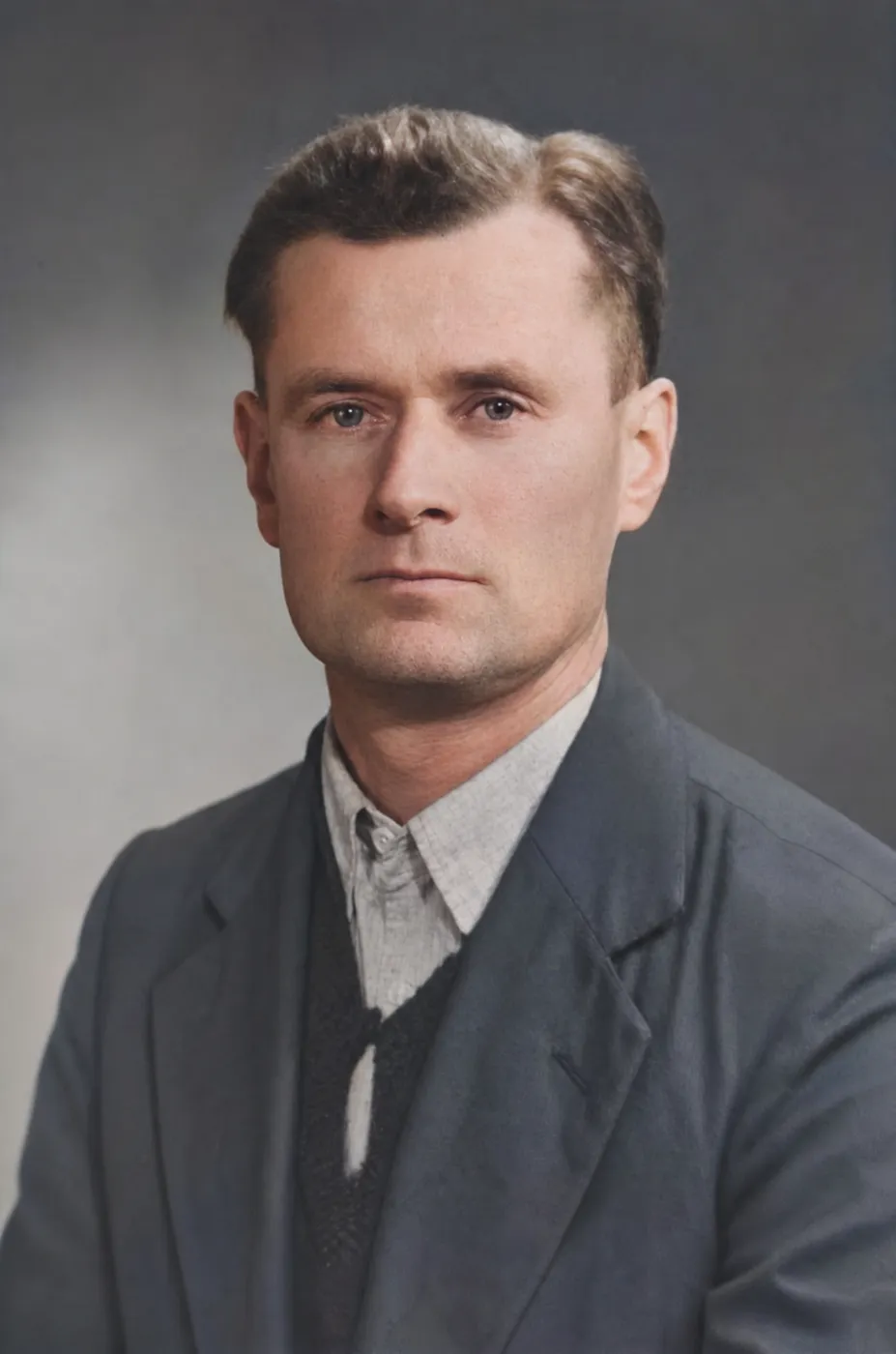 Archiwalny portret z rodzinnego archiwum